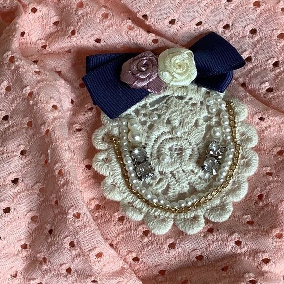 Baby Pink Eyelet Fancy Dress - Picture 3 of 6